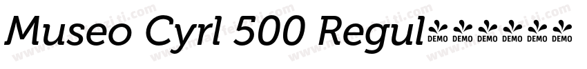 Museo Cyrl 500 Regul字体转换